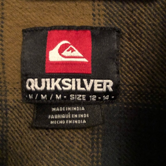 Boy’s Quiksilver flannel button up shirt - Picture 6 of 6